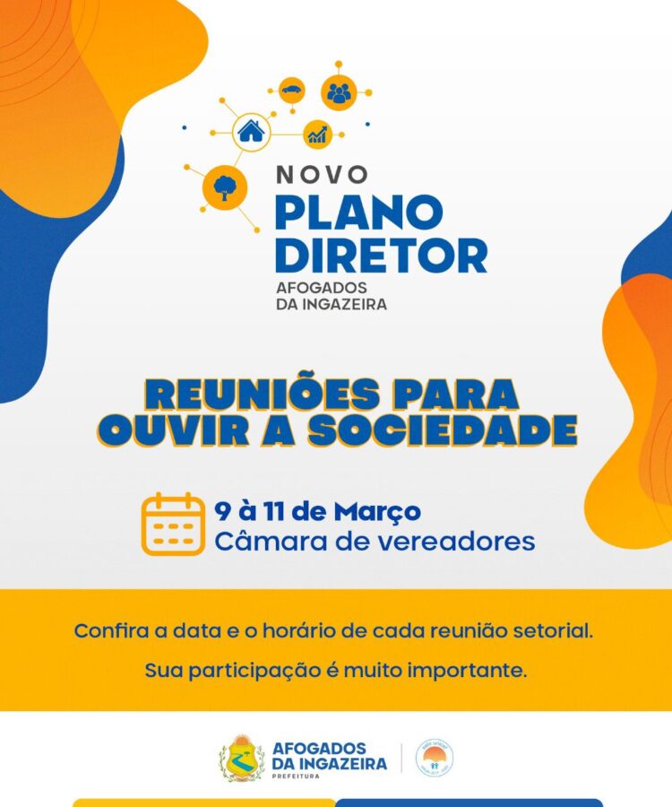 Prefeitura de Afogados inicia amanhã (09) debate do novo plano diretor com a sociedade