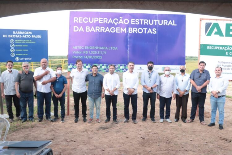 Barragem de Brotas vai passar por ampla recuperação estrutural. Ordem de serviço foi assinada nesta terça (05)