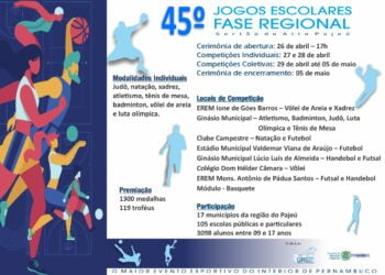 Vem aí a fase regional dos Jogos Escolares do Sertão do Alto Pajeú