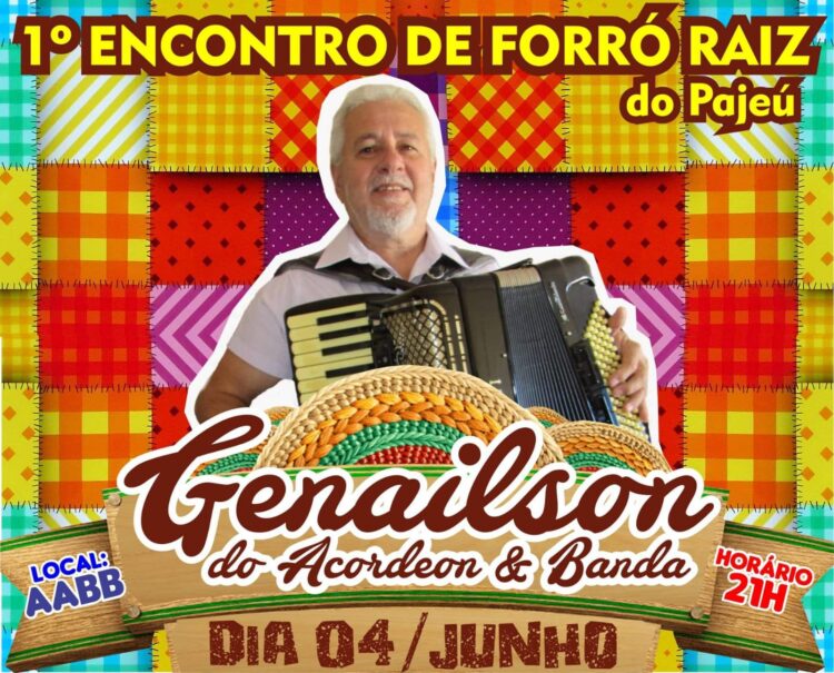 Genailson do Acordeon é a segunda atração confirmada no 1° Encontro de Forró Raiz do Pajeú