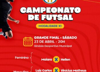 Neste Sábado tem as finais do campeonato de futsal na modalidade X1. TV Mais Pajeú fará a transmissão