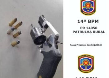 Polícia monta bloqueio em Serra Talhada para prender homem com revólver especial