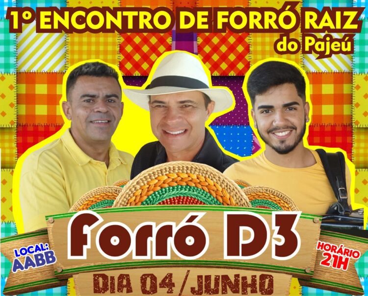 Forró D3 é a terceira atração confirmada no 1° Encontro de Forró Raiz do Pajeú