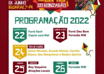 Prefeitura de Iguaracy divulga programação do “São João do Gonzagão”