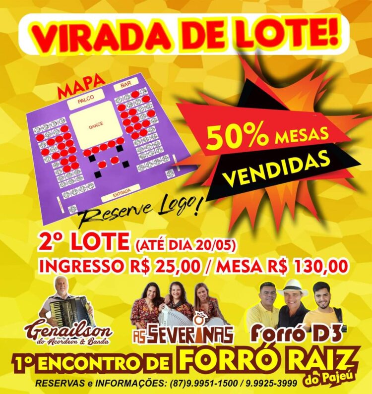 Virada de lote do 1º Encontro de Forró Raiz do Pajeú