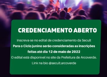 Está aberto credenciamento de artistas interessados em compor a grade de programação dos eventos realizados pela Prefeitura de Arcoverde, através da Secretaria de Cultura.
