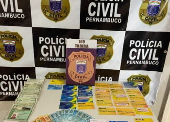 Casal preso em Tabira acusado de se apropriar de benefícios de idosos com a prática de agiotagem e ameaças