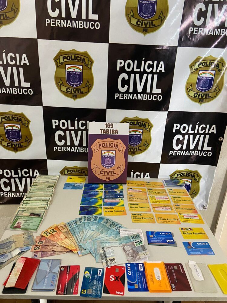 Casal preso em Tabira acusado de se apropriar de benefícios de idosos com a prática de agiotagem e ameaças