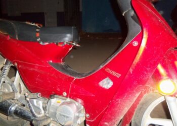 Mulher se assusta ao encontrar serpente no banco de moto em Serra Talhada
