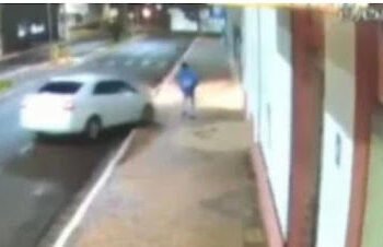 Padre atropela suspeito de furtar paróquia; Assista o vídeo