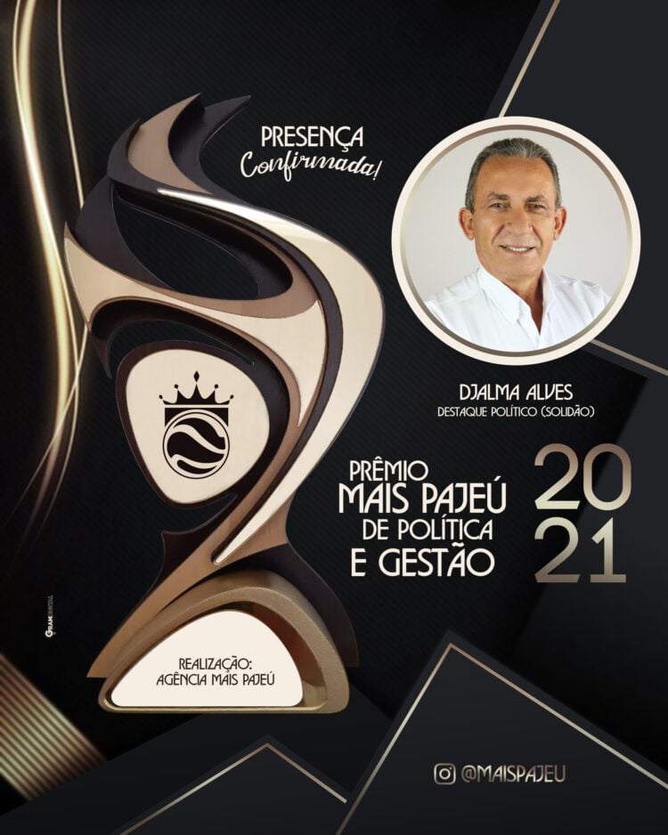 Prefeito Djalma Alves confirma participação no maior prêmio de política e gestão da região