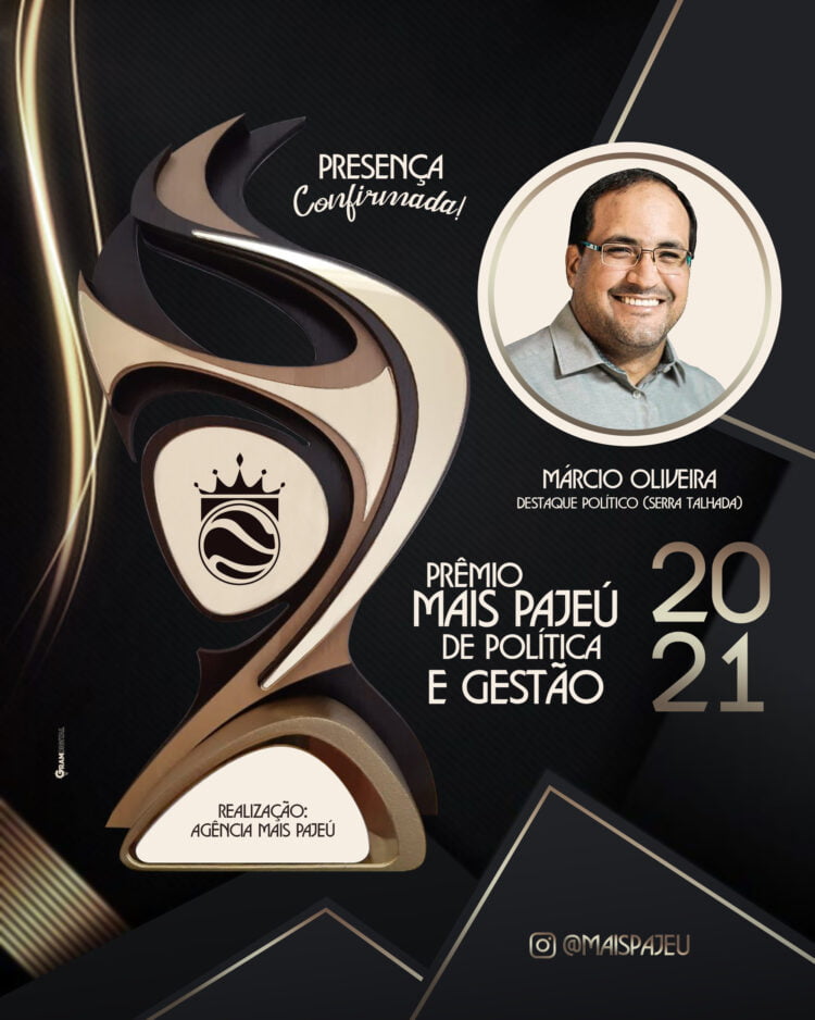 Márcio Oliveira confirma participação no maior prêmio de política e gestão da região