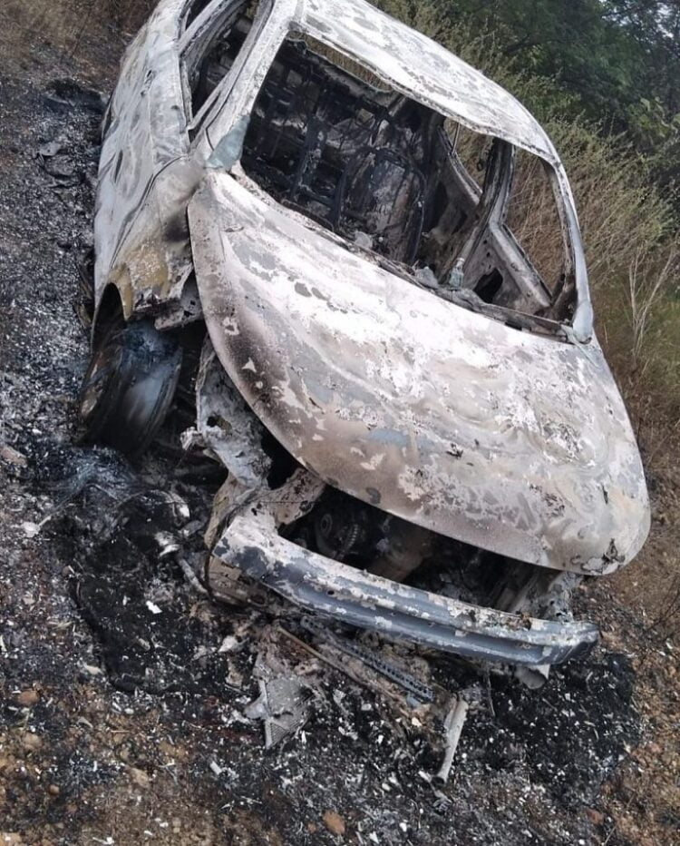 Serra Talhada: veículo usado em assassinato de vereador encontrado incinerado