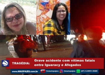 TRAGÉDIA: choque entre veículos deixa pelo menos duas vítimas fatais na PE 292, em Iguaracy. Umas das vítimas residia em Afogados.