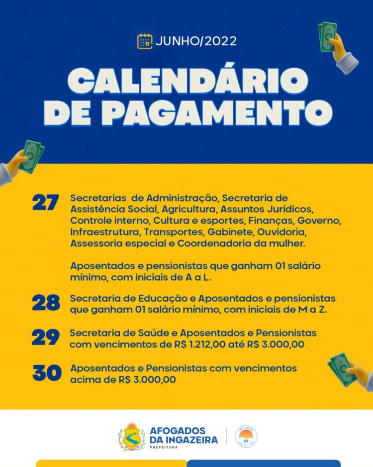 Prefeitura de Afogados inicia pagamento de servidores municipais