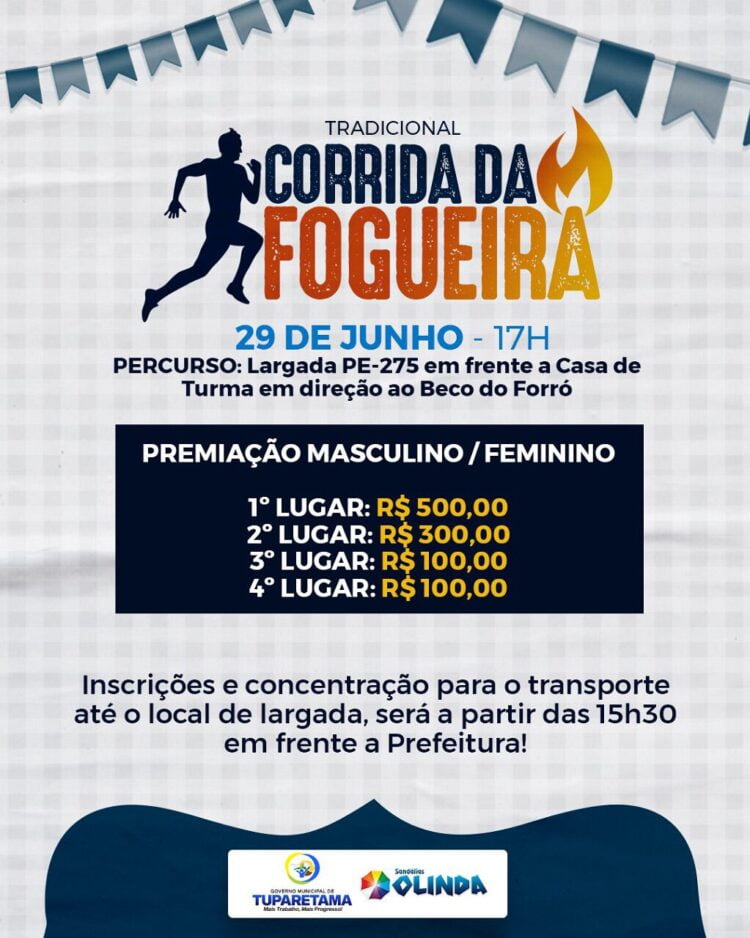 Corrida da Fogueira dá a largada no São Pedro de Tuparetama