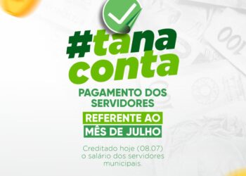 Com 23 dias de antecedência prefeito de Ouro Velho paga folha de julho aos servidores
