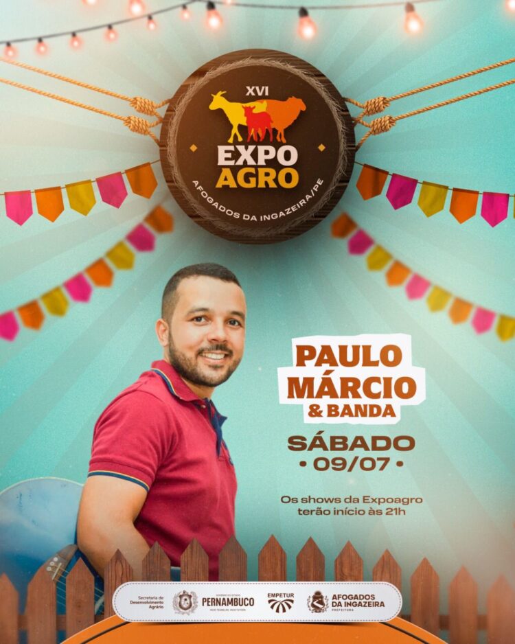 Acréscimo na programação da XVI Expoagro, artista da terra entra na programação deste sábado (09). Previsão que os shows acabem 4 horas do domingo (10)