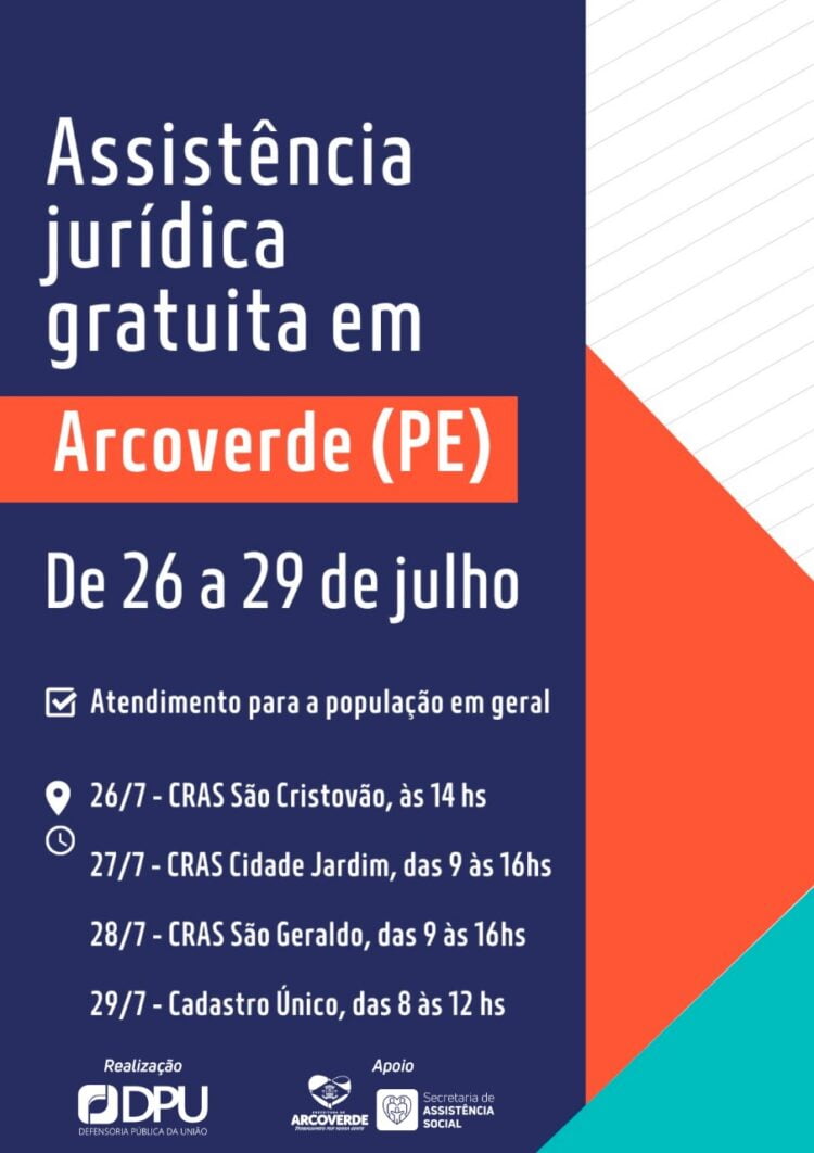 Arcoverde recebe o Projeto Defensoria para Todos – 2022