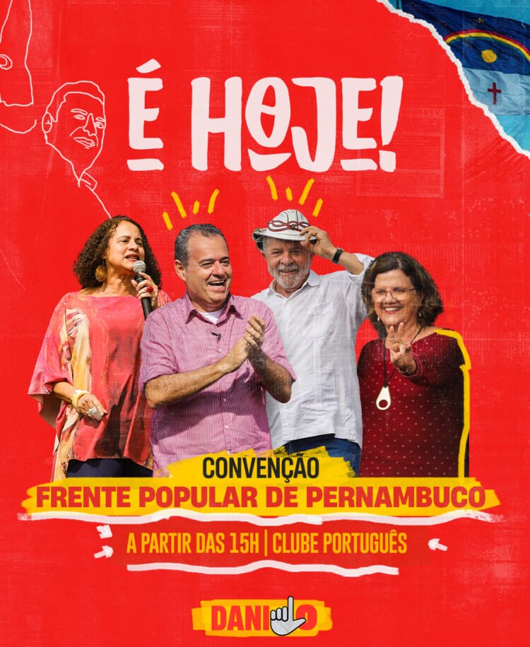 AO VIVO: Convenção oficializa candidatura de Danilo Cabral ao Governo de Pernambuco nesta sexta (05); acompanhe