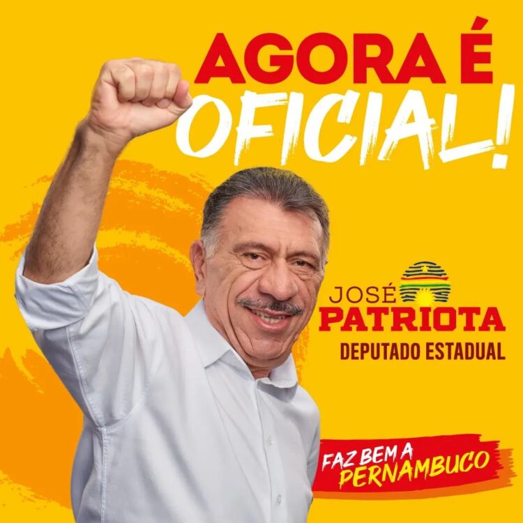 José Patriota oficializa candidatura a Deputado Estadual