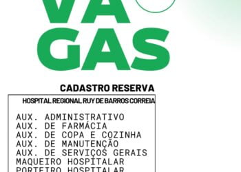 Hospital Regional Ruy de Barros Correia, em Arcoverde, abre processo seletivo