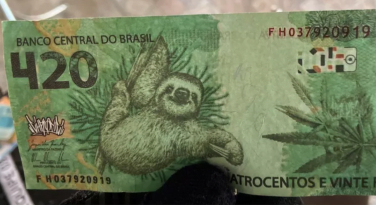PF apreende “cédula” de R$ 420 com imagem de maconha no Acre