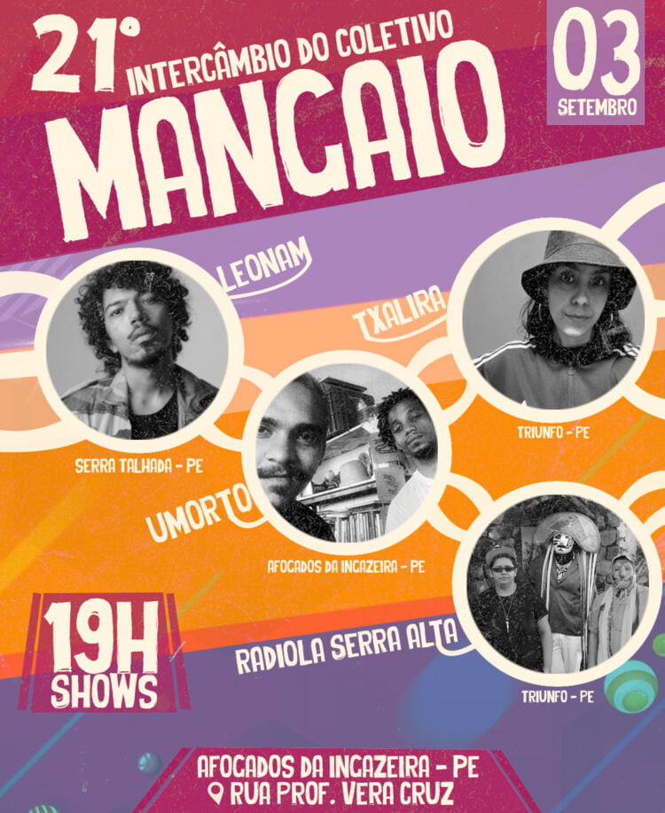 Coletivo Espaço e Resistência sedia o 21º Intercâmbio do Coletivo Mangaio, neste sábado