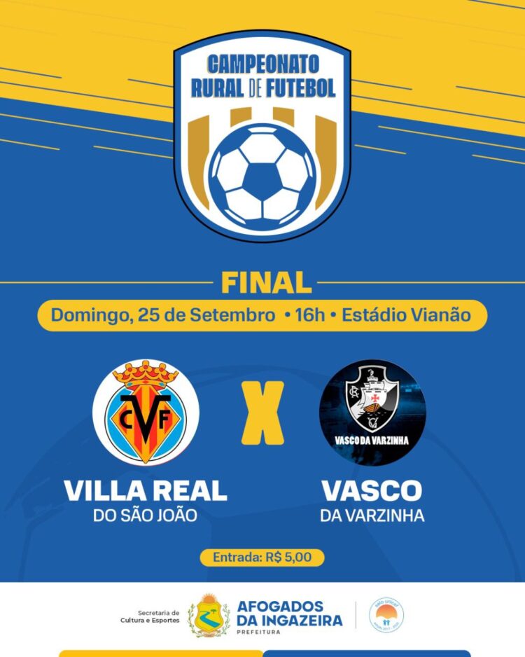 Final do campeonato rural de Afogados será neste domingo, com transmissão do Mais Pajeú