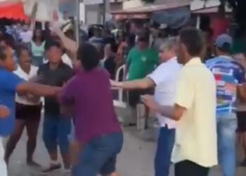 Nordeste: Festa religiosa termina em pancadaria generalizada; Assista