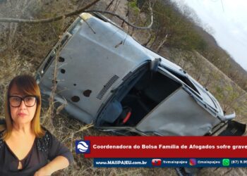 Exclusivo: coordenadora do Bolsa Família de Afogados sofre grave acidente, mas passa bem