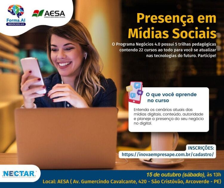 AESA e Secretaria de Ciência e Tecnologia oferta cursos para Negócios 4.0