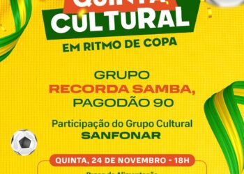 Quinta cultural deste mês será em ritmo de Copa