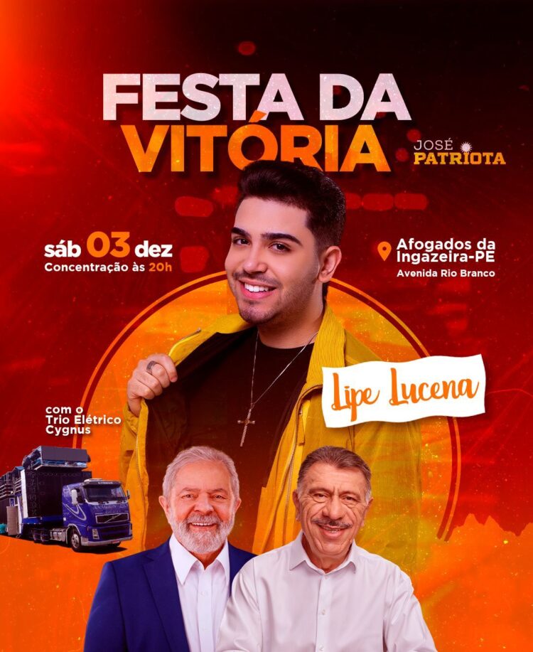 José Patriota celebra sua eleição com festa com trio elétrico em Afogados da ingazeira