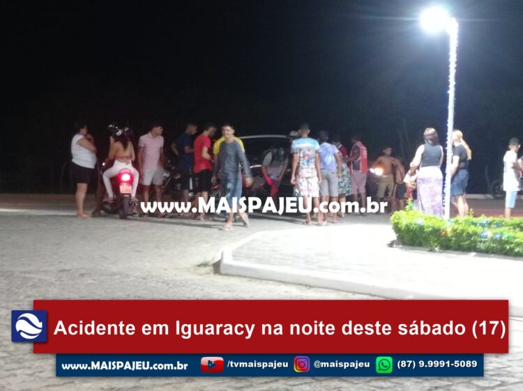 Motos colidem na noite deste sábado (17), em Iguaracy