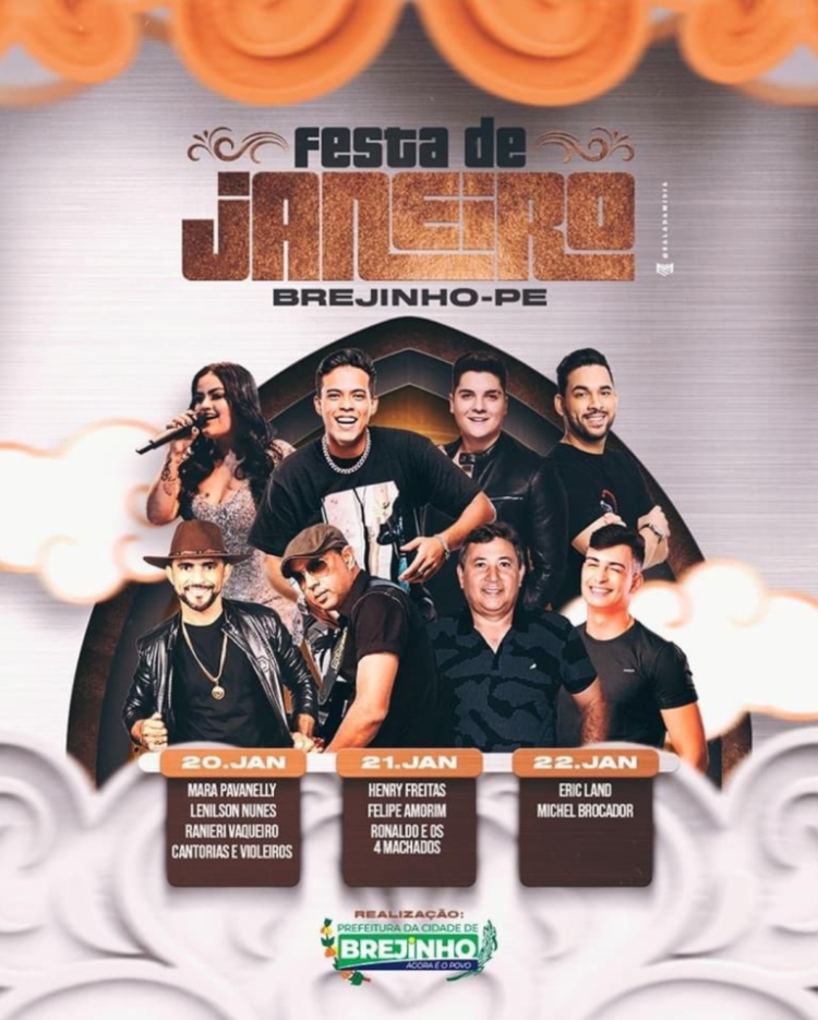 Brejinho: definidas atrações da Festa de Janeiro