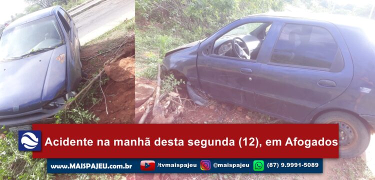 Acidente na manhã desta segunda (12), em Afogados