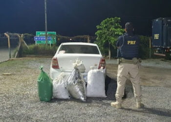 Fuga e perseguição: PRF prende traficante com 57 kg de maconha em Serra Talhada; Droga saiu de Floresta
