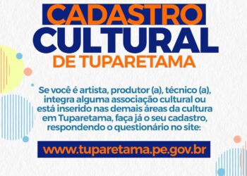 Tuparetama lança cadastro para trabalhadores da cultura