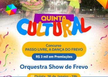 Quinta Cultural de Janeiro terá concurso de passos de frevo