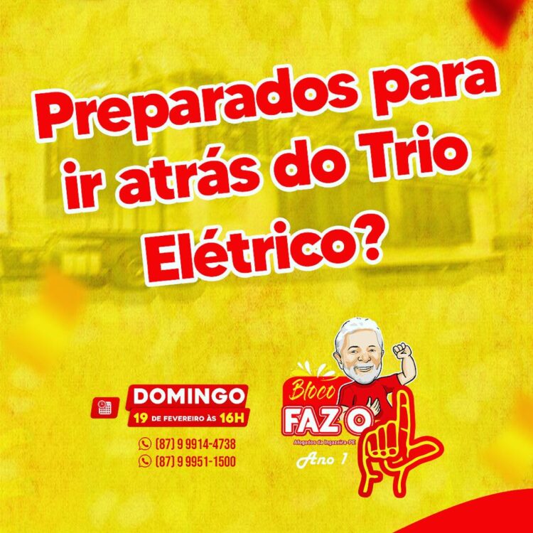 Bloco Faz o L vai descer atrás do trio no domingo de Carnaval, confira programação do bloco