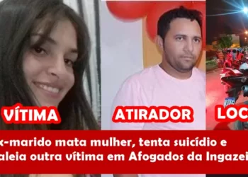 Ex-marido mata mulher, tenta suicídio e baleia outra vítima em Afogados da Ingazeira