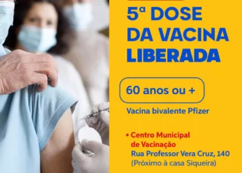 Pessoas com 60 anos ou mais já podem tomar quinta dose da vacina contra a Covid-19
