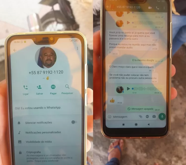 Criminoso tenta aplicar golpe no WhatsApp usando foto do vereador Douglas Eletricista