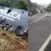 Acidente entre ambulância e ônibus da banda Moleca 100 Vergonha deixa um morto na BR-316, no Piauí