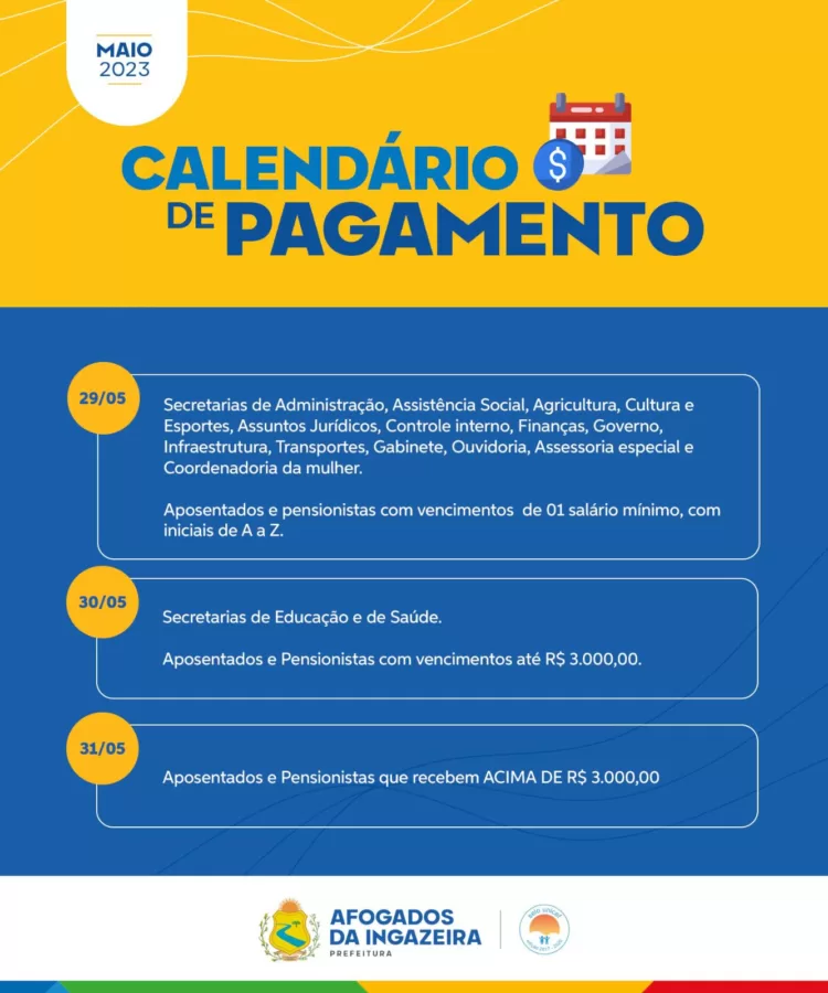 Prefeitura de Afogados inicia pagamento de servidores nesta segunda (29)