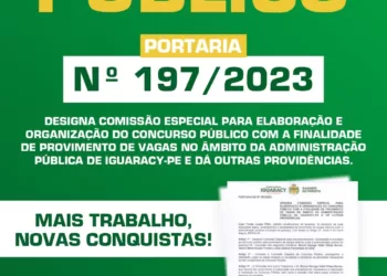 Prefeitura de Iguaracy anuncia concurso público
