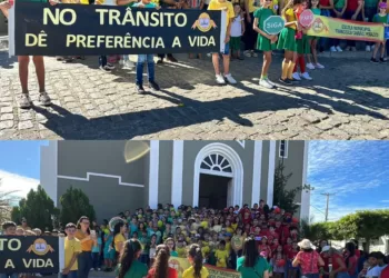 Maio Amarelo: estudantes da rede municipal encerram campanha pedindo mais segurança no trânsito