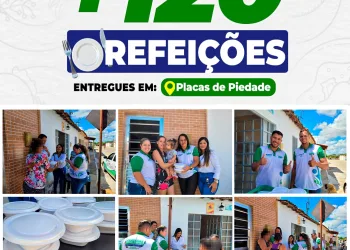 Prefeitura de Brejinho entregou 120 refeições no povoado de Placas de Piedade
