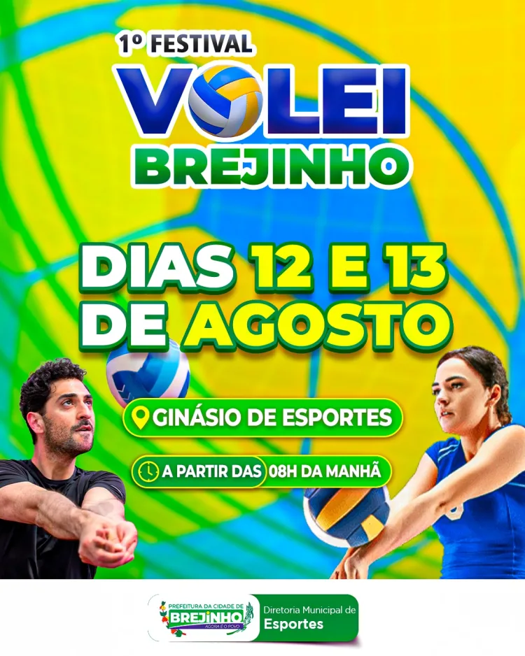 Vem aí o 1º Festival de Vôlei de Brejinho